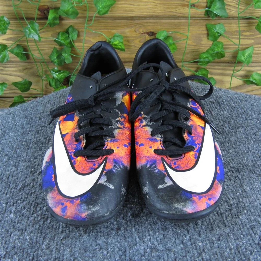 Nike Sneaker Mercurial CR7 Soccer Boys Y 6 Athletic Black Synthetic‎ Lace Up